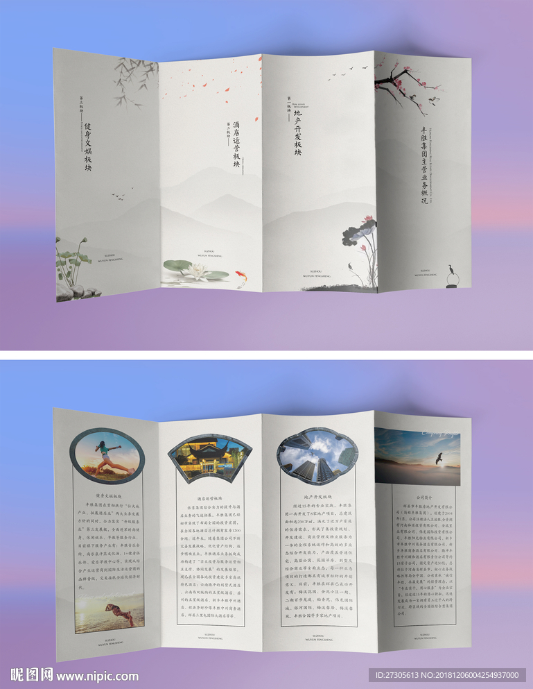 四折页 楼书 企业简介 画册