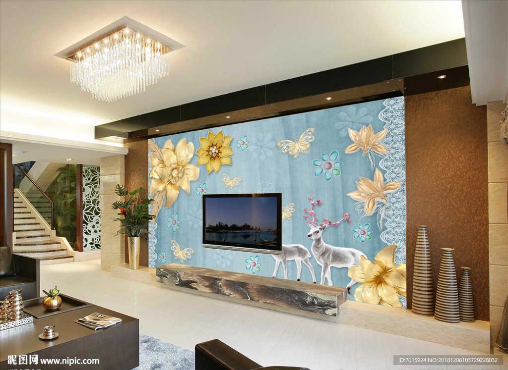 背景墙 壁画 电视墙 浮雕