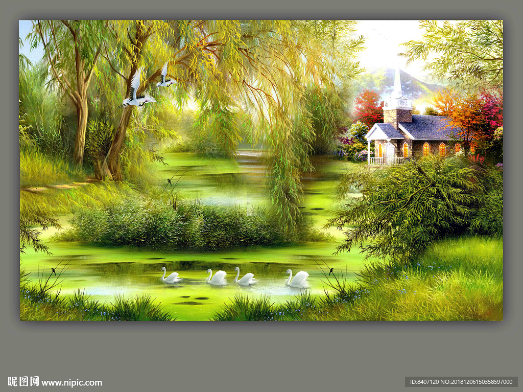 风景 油画