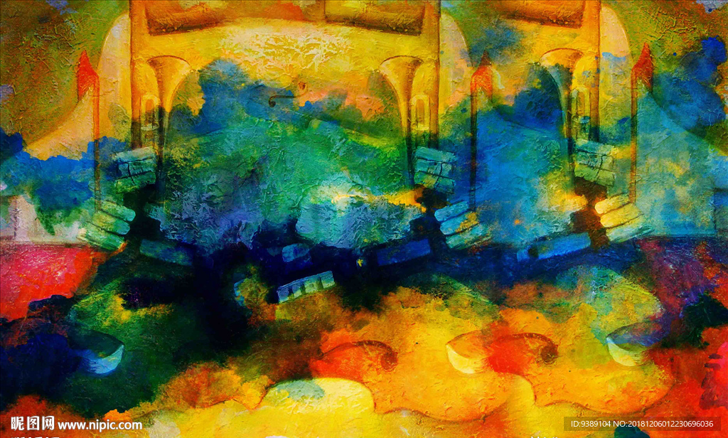 抽象油画