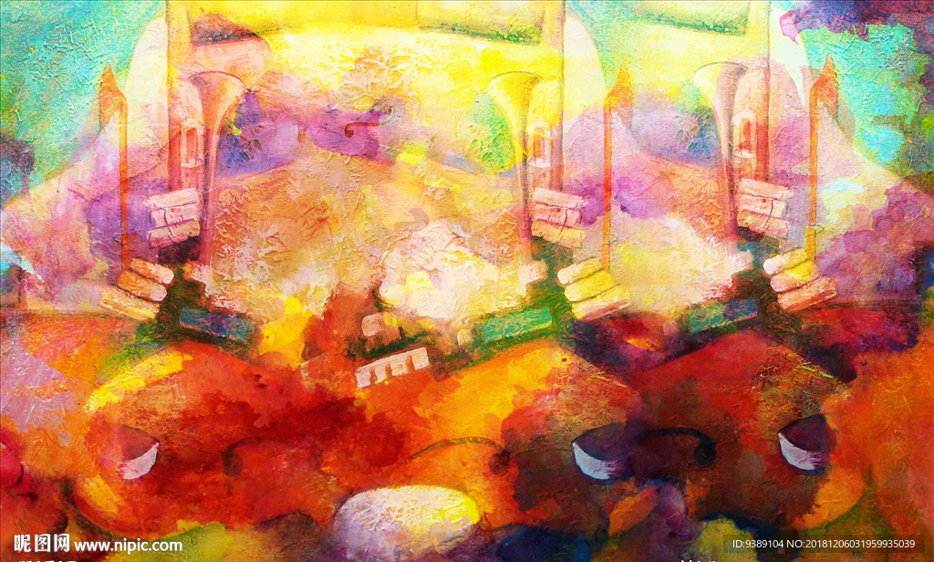 抽象油画
