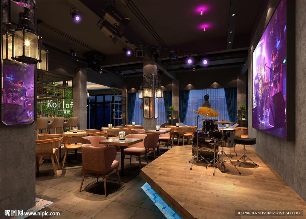 北京通州223音乐餐厅酒吧设计方案|空间|室内设计|致度空间 - 原创作品 - 站酷 (ZCOOL)