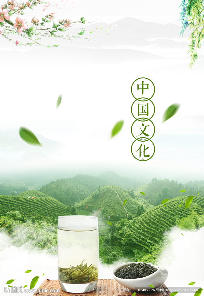 绿色茶叶版面