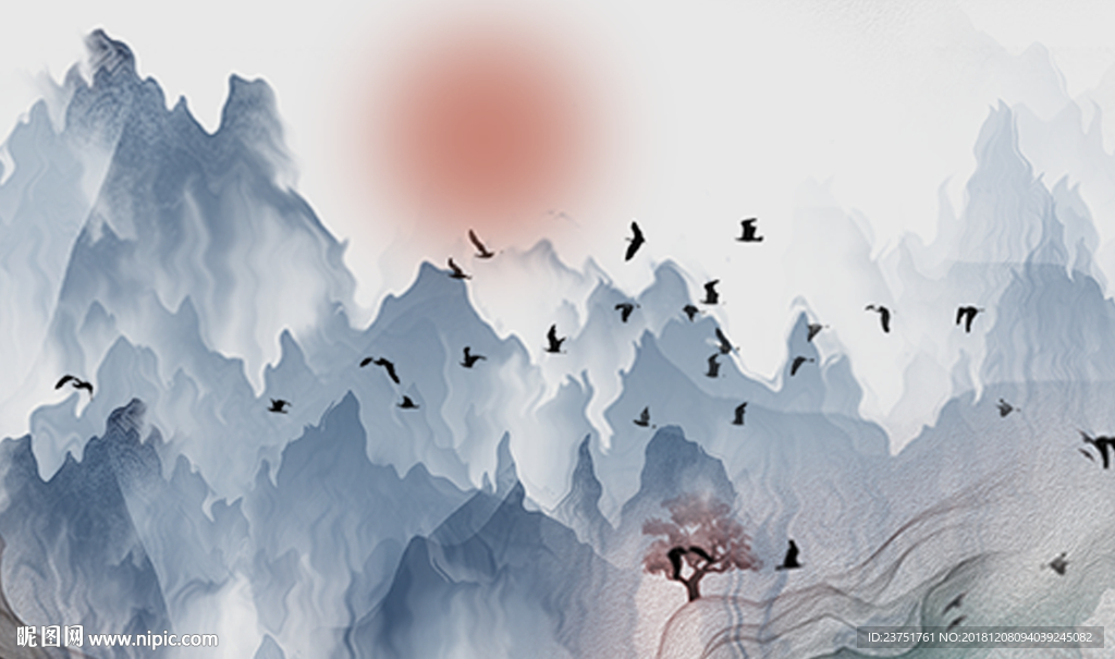 新中式山水画