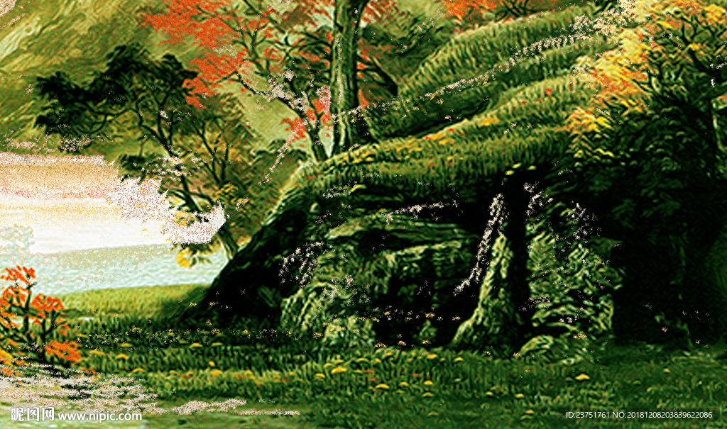 抽象油画