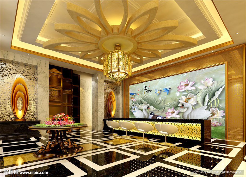 电视背景墙 室内 背景墙 客厅