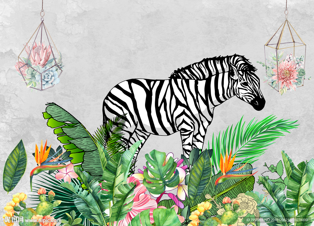 现代简约背景墙