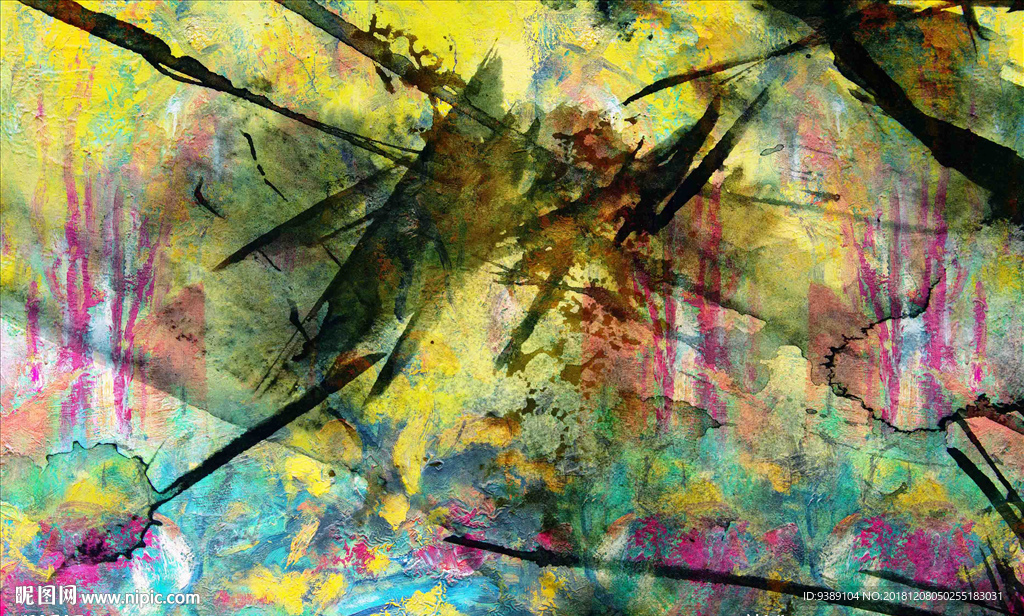 抽象油画