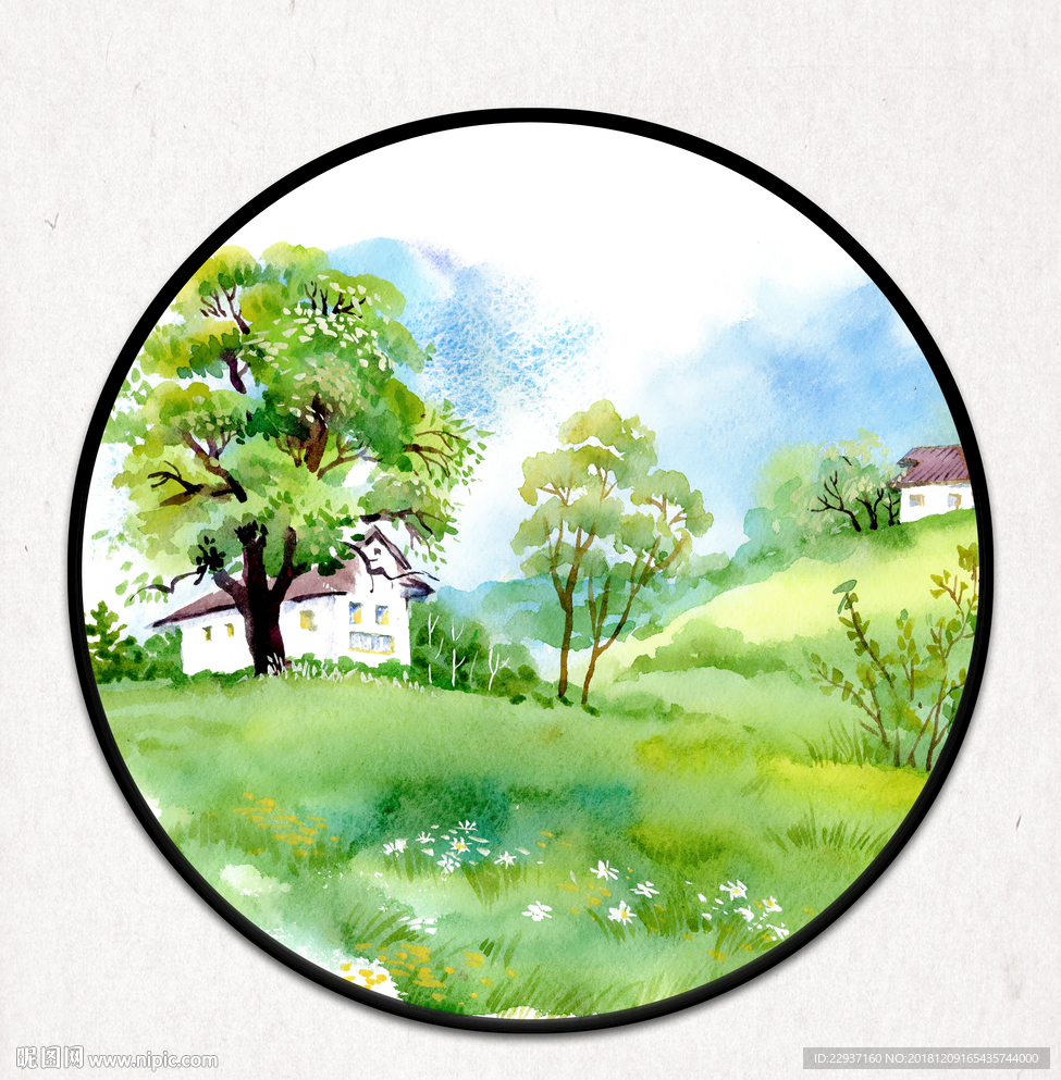 水彩风景画