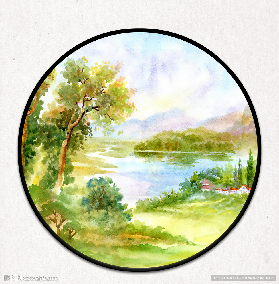 水彩风景画