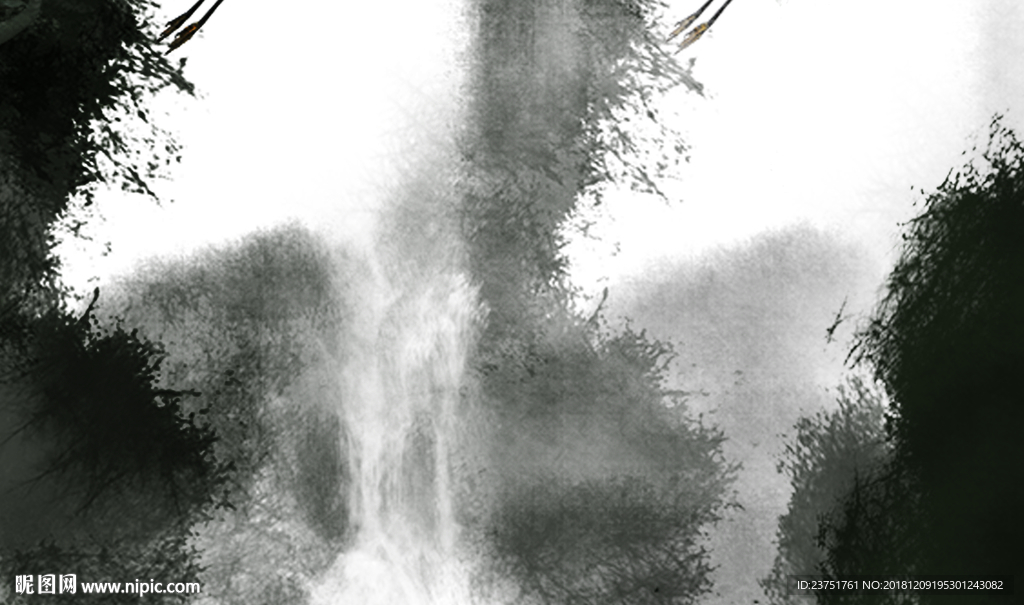 抽象山水