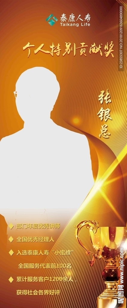 荣誉人物展架