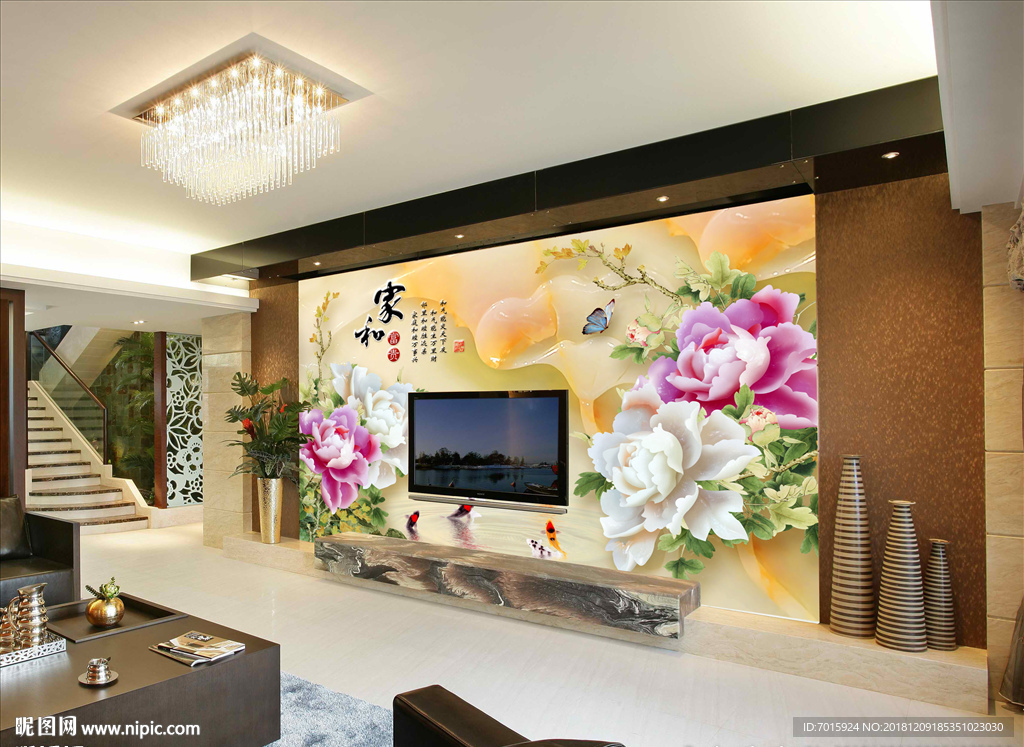 电视墙 壁画 墙纸 壁纸 电视