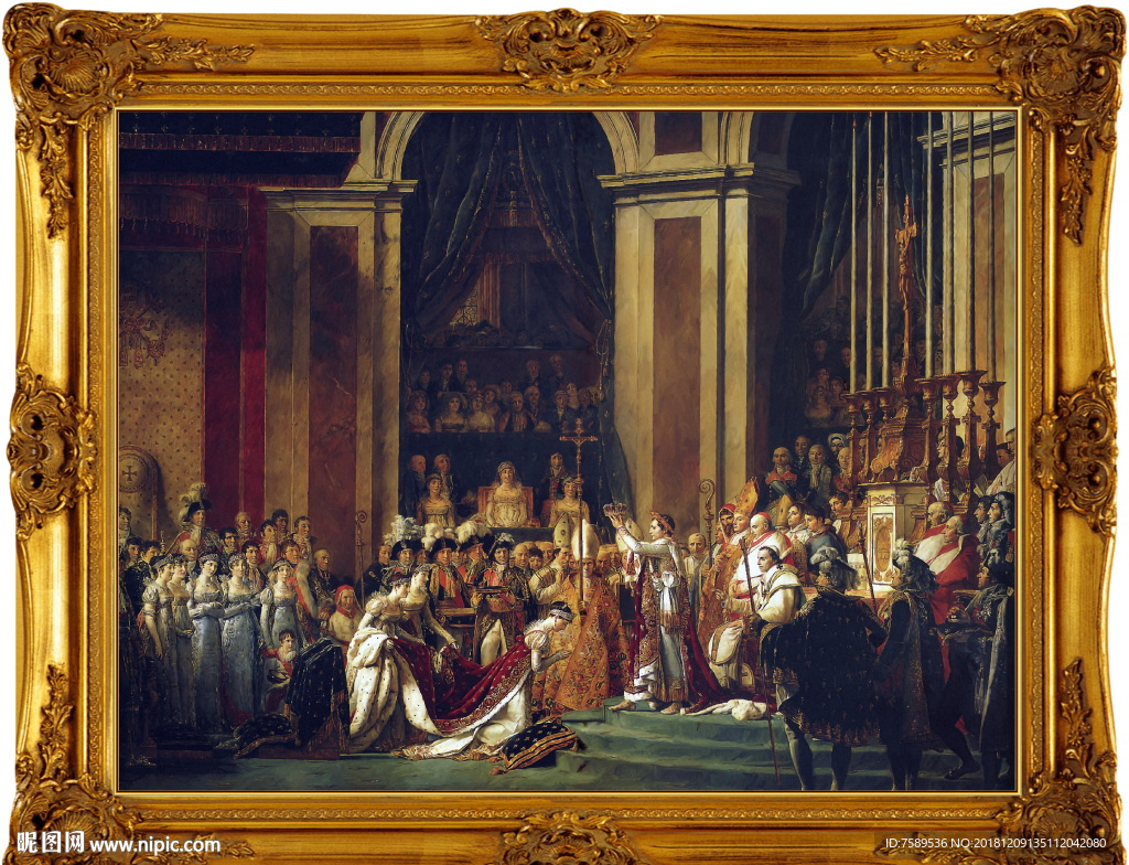 高清巨幅宫廷油画