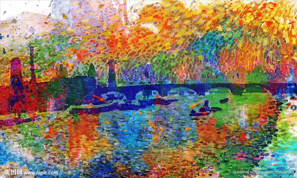 抽象油画
