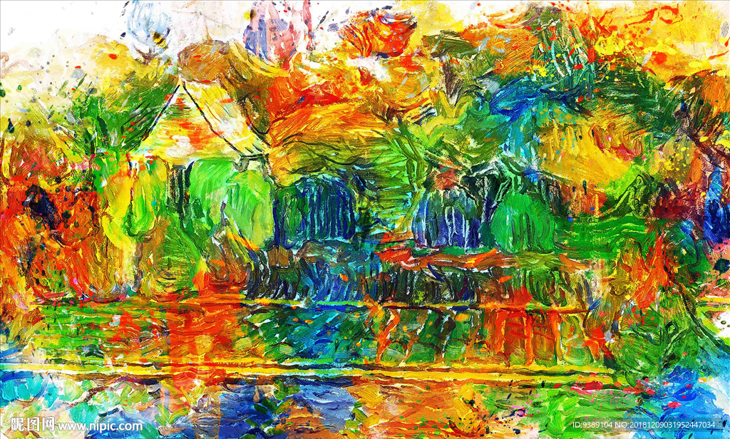 抽象油画