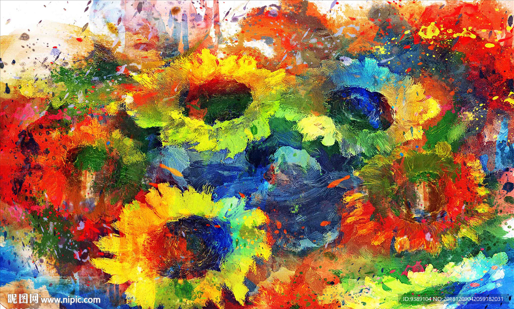 花卉油画