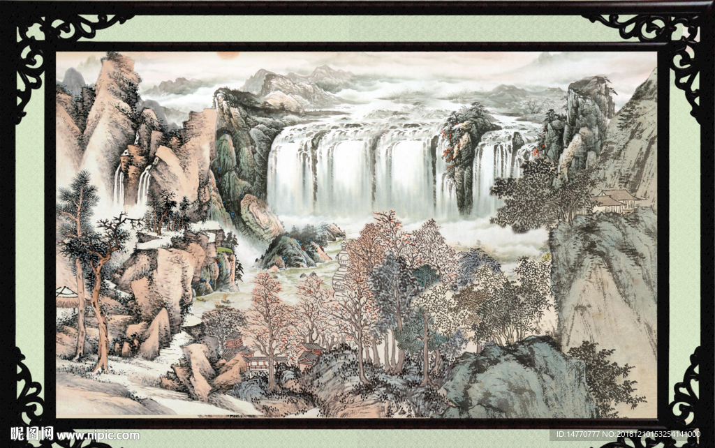 山水国画 国画山水 源远流长