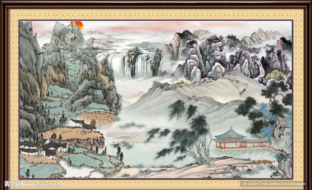 山水国画 国画山水 源远流长