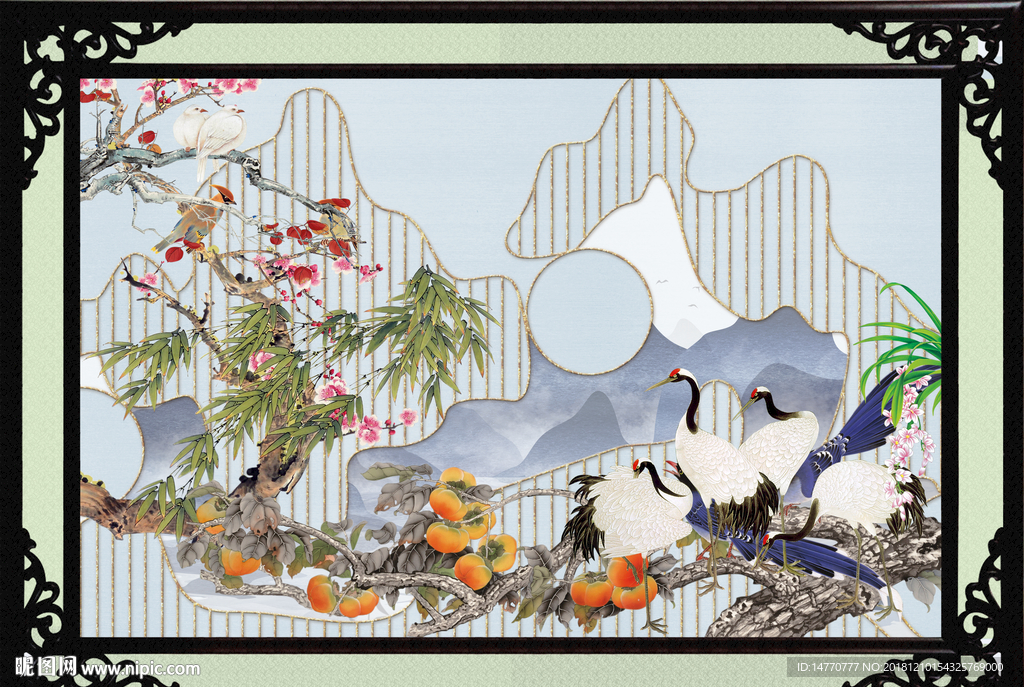 报春图 花鸟报春图