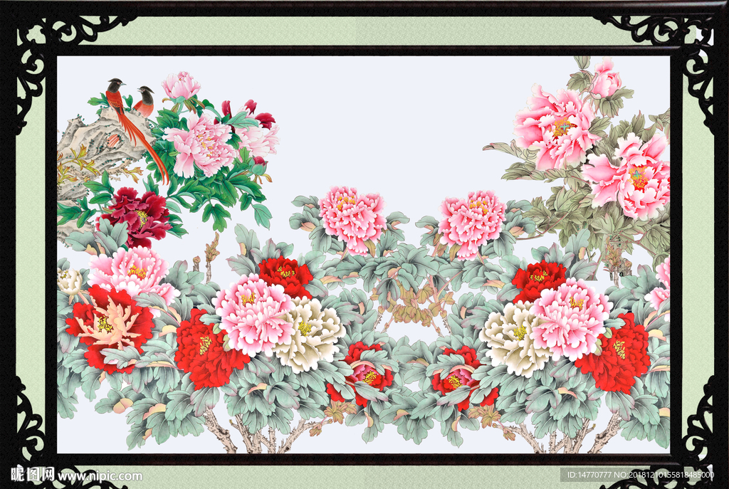 富贵有余 花开富贵图