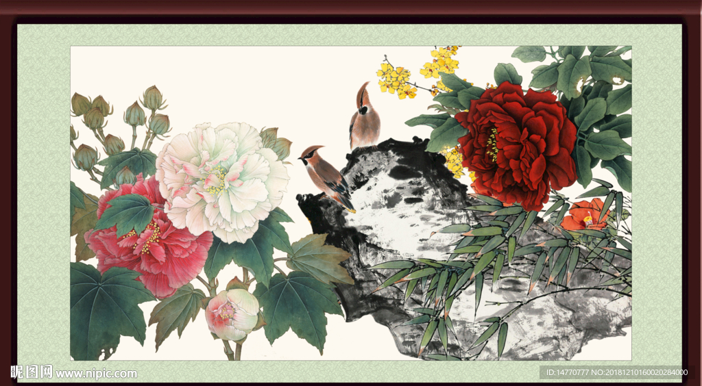 富贵牡丹 富贵有余 花开富贵图