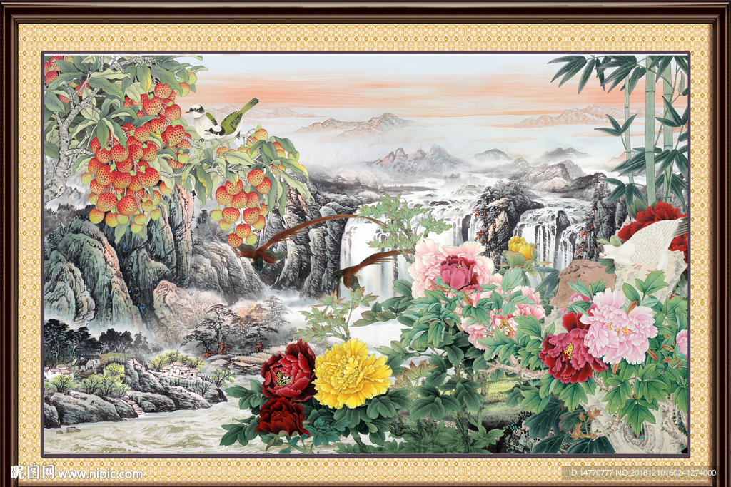 富贵牡丹 富贵有余 花开富贵图