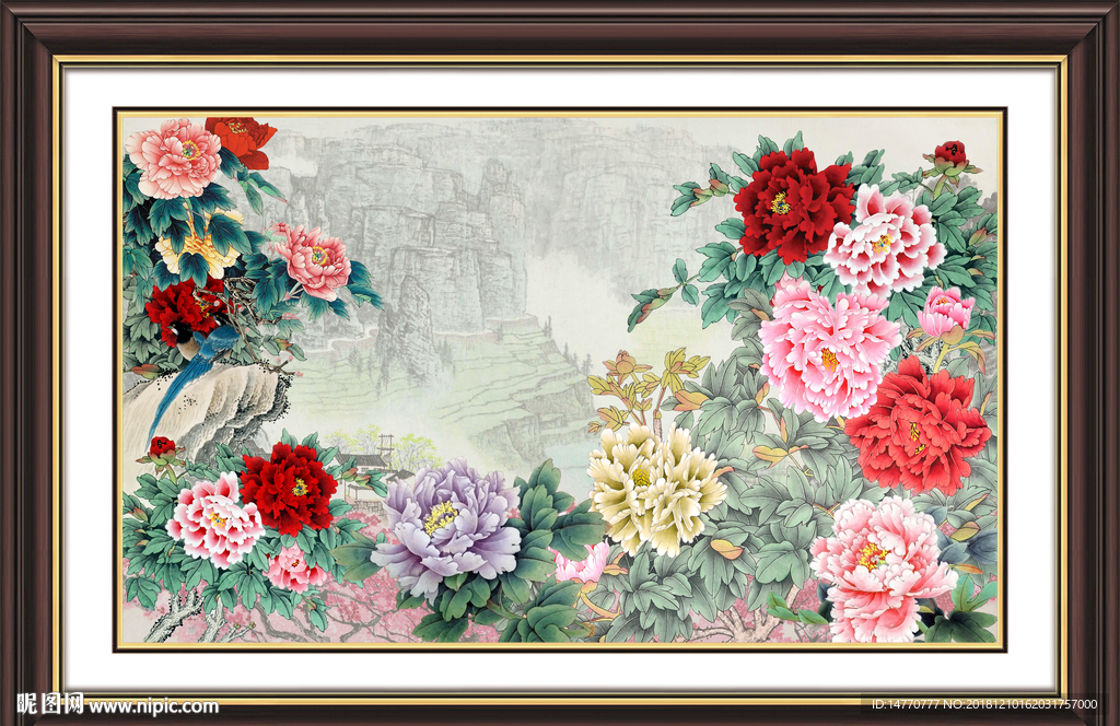 富贵有余 花开富贵图