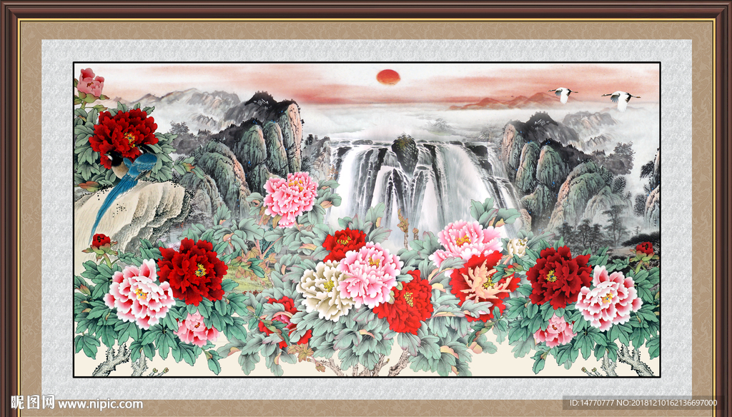 富贵牡丹 富贵有余 花开富贵图