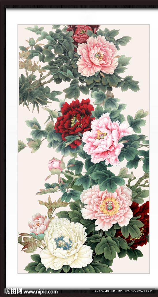 牡丹装饰画 牡丹富贵