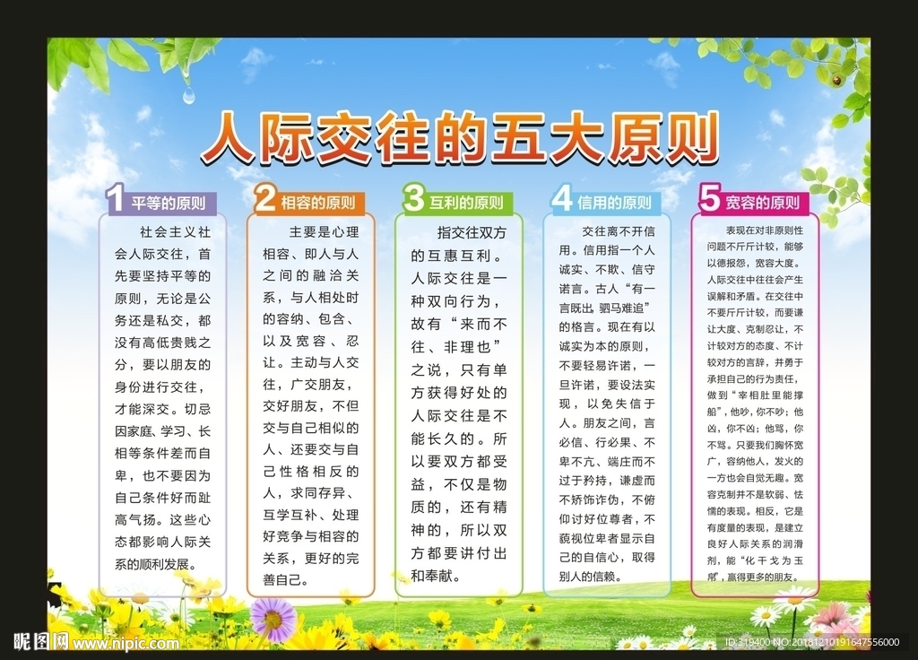 人际交往的五大原则