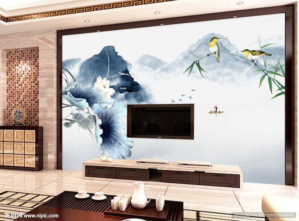 电视墙 电视背景墙 背景墙画