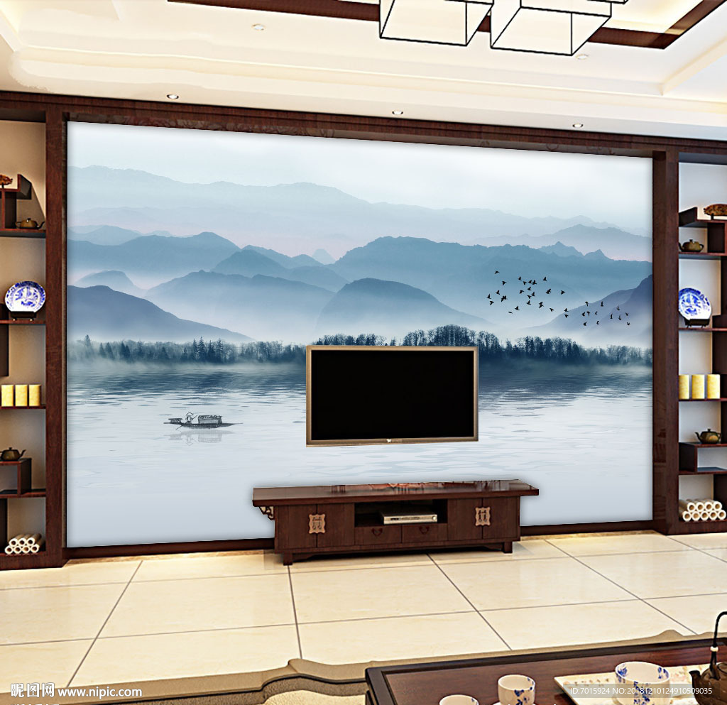 新中式 山水画 抽象山水艺术