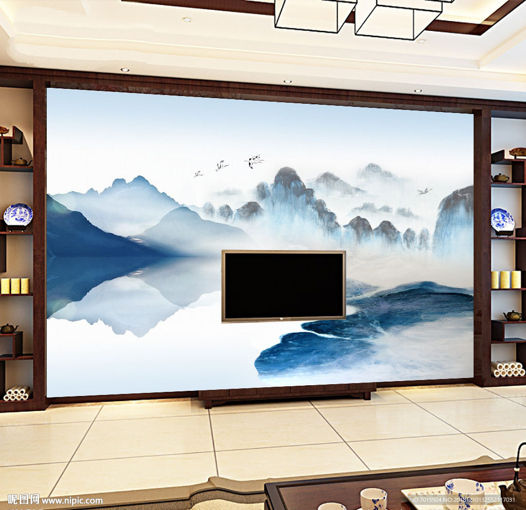 新中式 山水画 抽象山水艺术