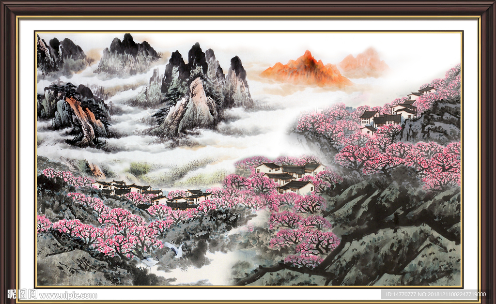 人间仙境 风景画