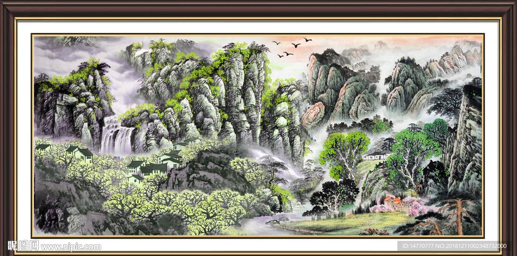 人间仙境 风景画
