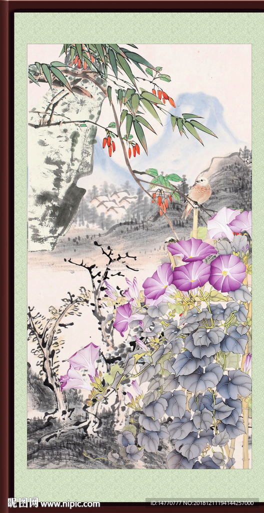 报春图 花鸟报春图
