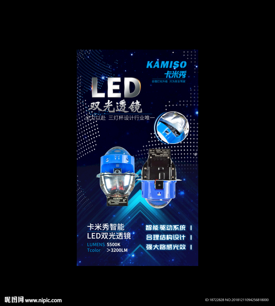 卡米秀LED双光透镜
