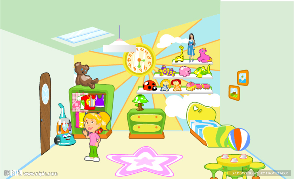 卡通房间