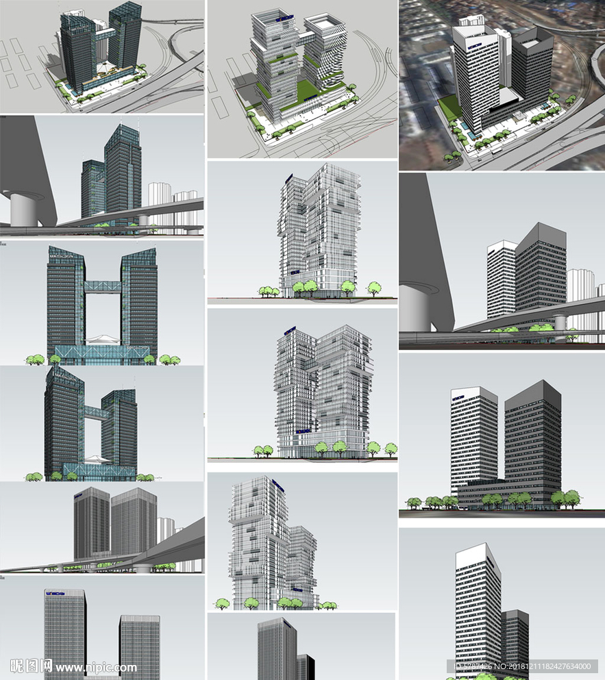 商业城市设计模型