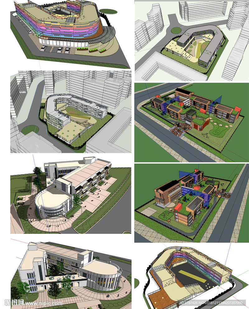 幼儿园建筑设计模型