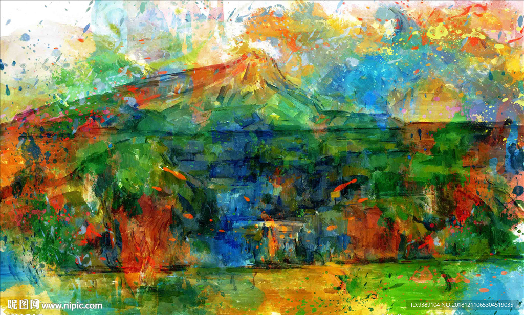 抽象油画