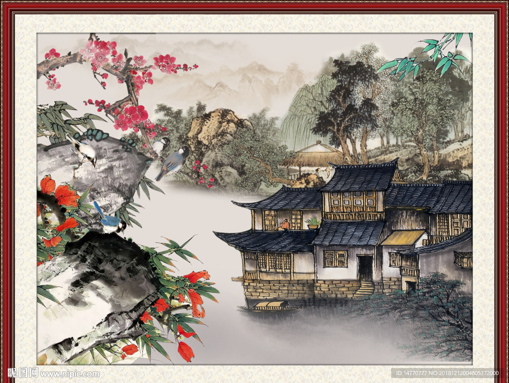 报春图 花鸟报春图