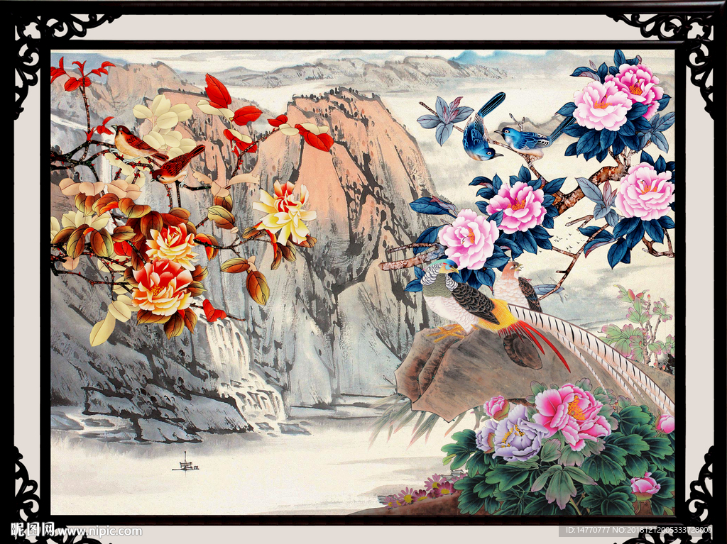 报春图 花鸟报春图