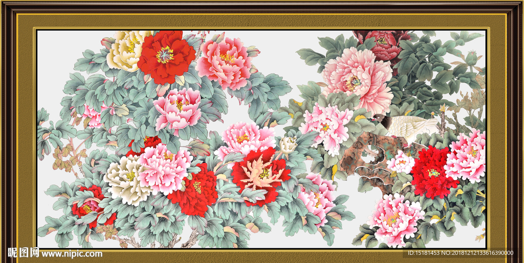 国画牡丹