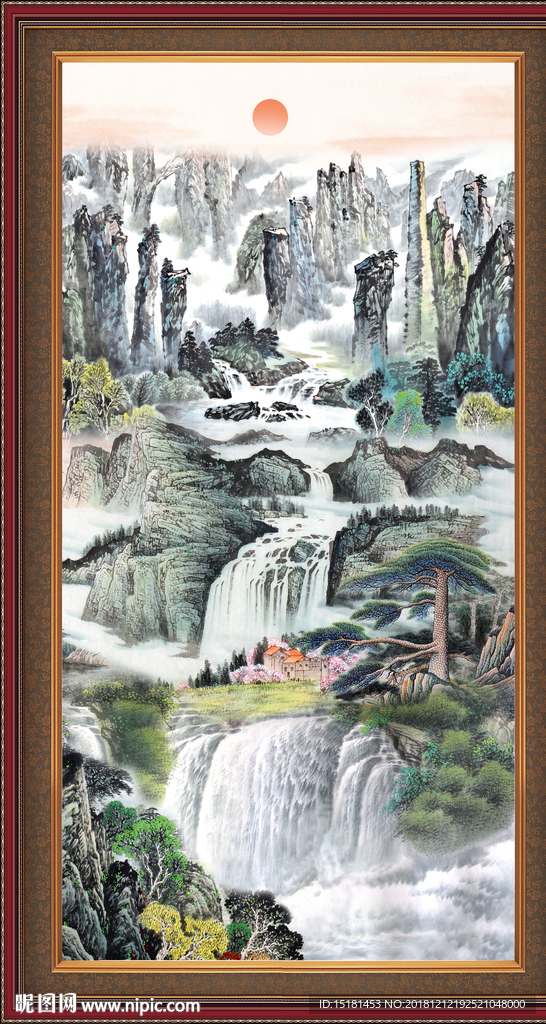 山水图 办公室山水画