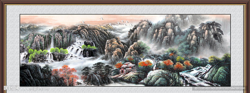 山水图 办公室山水画