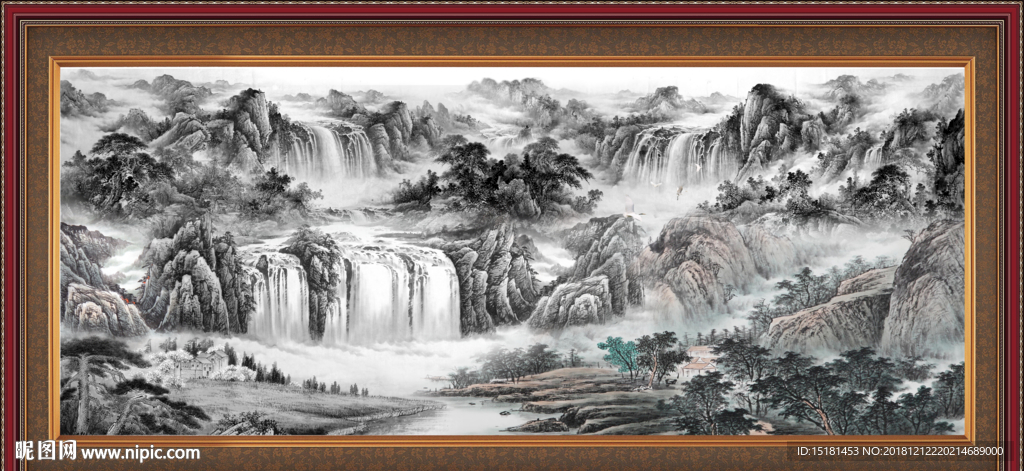 山水图 办公室山水画