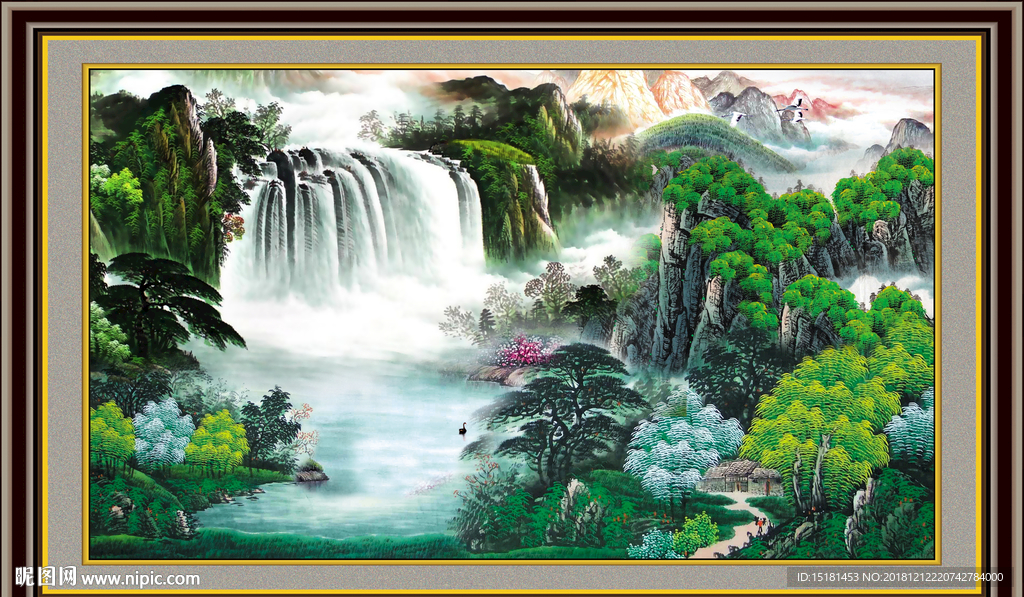 山水图 办公室山水画