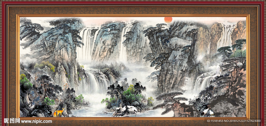 山水图 办公室山水画